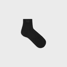 CHAUSSETTES MI-HAUTES CELINE IN SOIE COTELEE