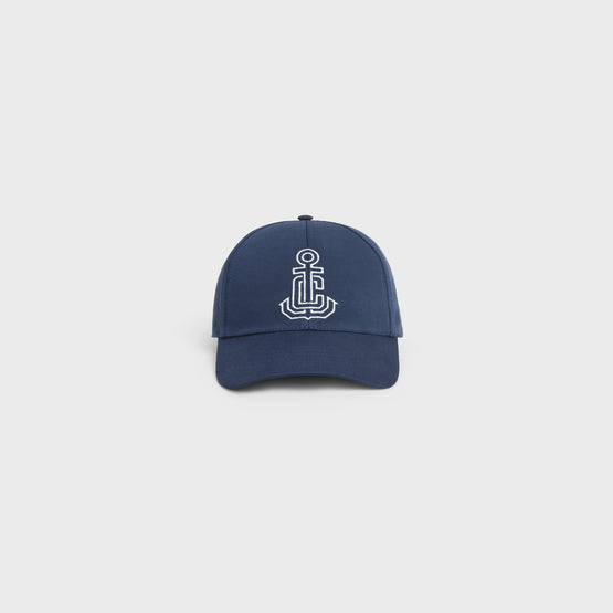 CASQUETTE BASEBALL ANCRE IN COTTON GABARDINE
