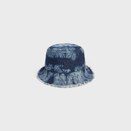 BOB TIE-DYE RAW CUT IN RIGID COTTON DENIM