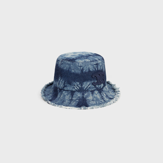 BOB TIE-DYE RAW CUT IN RIGID COTTON DENIM