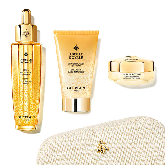 Guerlain Abeille Royale Youth Repair Age-Defying Programme Youth Watery Oil Serum. Day Cream. Cleansing Care - 50+15+40ml