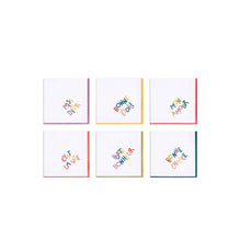 Message Set of 6 Napkins - C970
