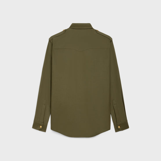 CHEMISE OFFICIER IN TWILL DE COTON LEGER