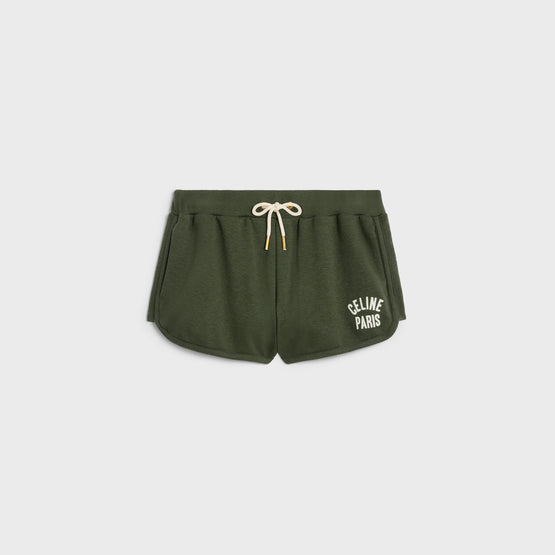 MINI SHORT JOGGER CELINE PARIS IN MOLLETON COTON CACHEMIRE