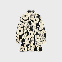 MINI ROBE PATINEUSE LAVALLIERE IN ORGANZA DE LAINE ANEMONE