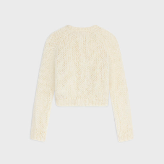 CARDIGAN BRODE TRIOMPHE IN OPEN MOHAIR