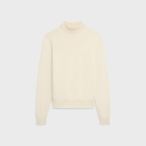 PULL COL MONTANT CLASSIQUE IN FINE WOOL
