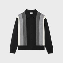 CARDIGAN COL POLO IN LAINE BOWLING