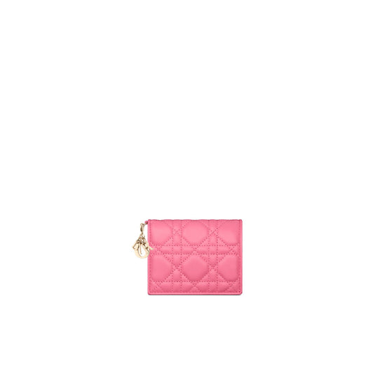 Women Lady Dior Medium Wallet Lambsk - M00N