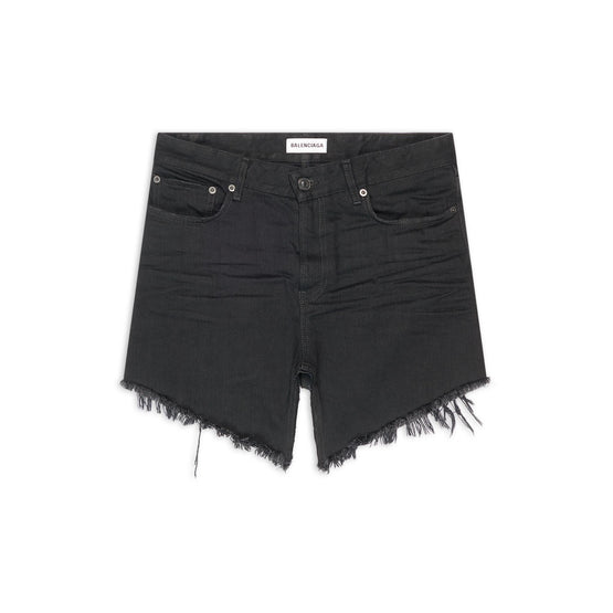 Women Cut-Up Mini Skirt - Rubber Black