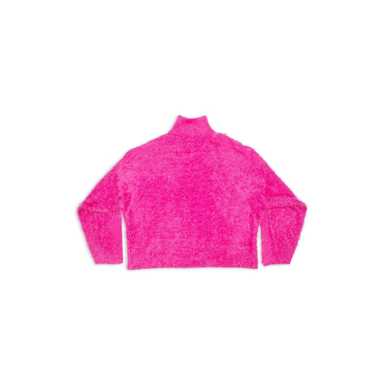 Women Adidas Oversized Turtleneck - Pink/White