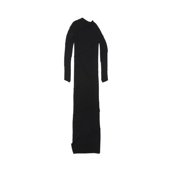 Women Spiral Maxi Dress - Black
