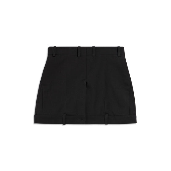 Women Deconstructed Mini Skirt - Black