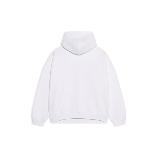 Women Wide Fit Hoodie - White/Bubblegum