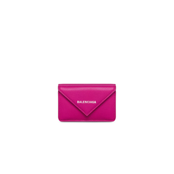 Women Paper Za Mini Wallet - Rose Magenta