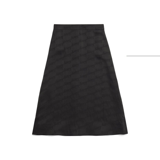Women A-Line Skirt - Black