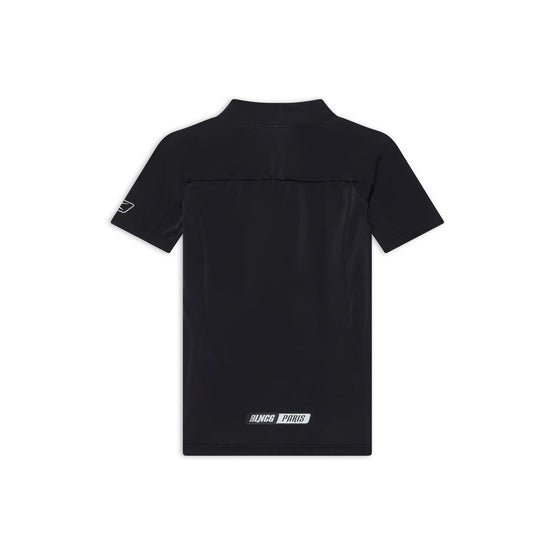 Women Top S/S Fitted Top - Black/White