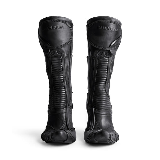 Women Biker Bootie H90 Calf/Tpu - Black