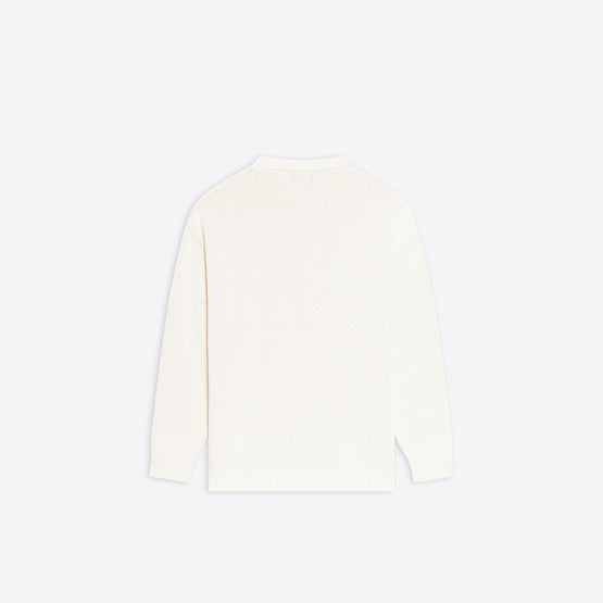 Men L/S Crewneck - Ecru W
