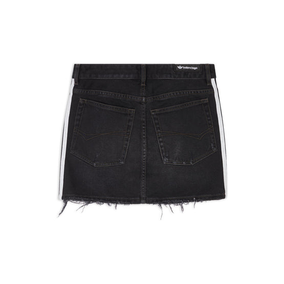 Women Adidas Mini Skirt - Matte Black