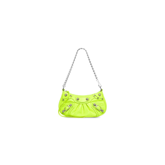 Women Le Cagole Mini Bag W/Chain - Fluo Yellow