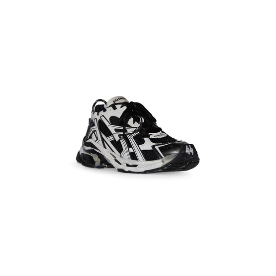 Men Runner Sneaker Bicolor - White/Black