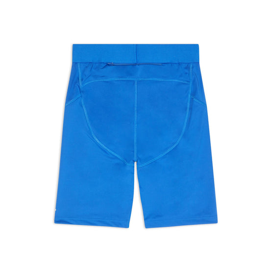 Women Athletic Cut Shorts - Cyan/White