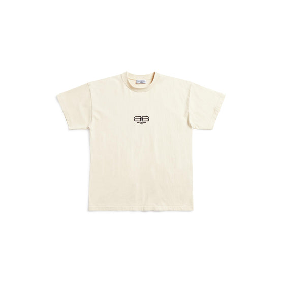 Women Medium Fit T-Shirt - Cream/Black