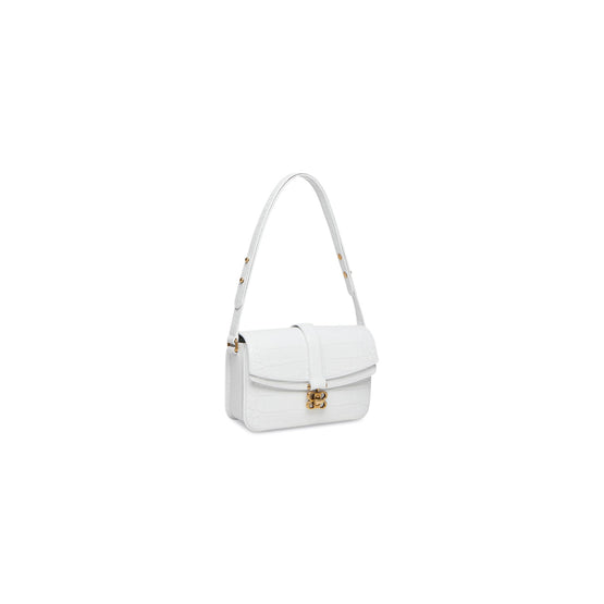 Women Lady Flap Bag S - Optic White