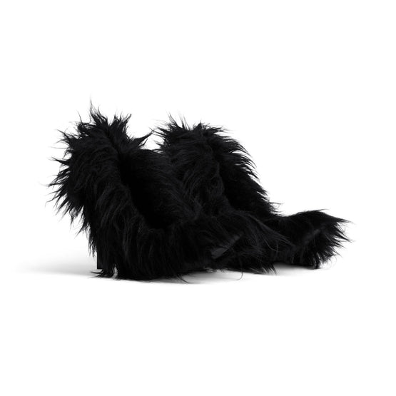 Women Flex Fur Pump H110 Fake Fur - Black