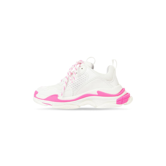 Kids Triple S Kids Fluo Accent/Nw - Fluo Pink/Whit/Grey