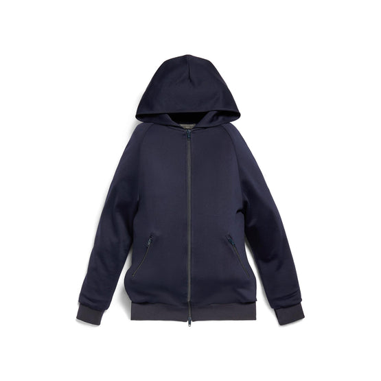 Men Inflatable Zip-Up Hoodie - Navy
