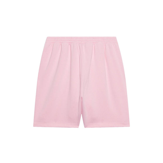 Men Sweat Shorts - Baby Pink/White W