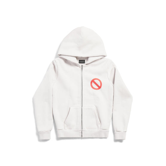 Men Small Zip-Up Hoodie - Off White