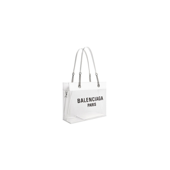 Women Duty Free Tote M - White/L Black