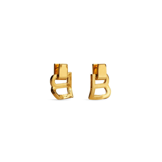 Women Hourglass Crash M Earrings P - Gold