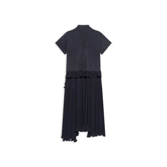 Women T-Shirt Dress - Black