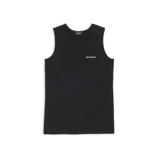 Women Loose Tank Top - Black/White