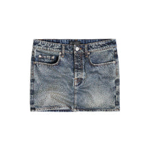 Women Low Waist Mini Skirt - Pale Blue