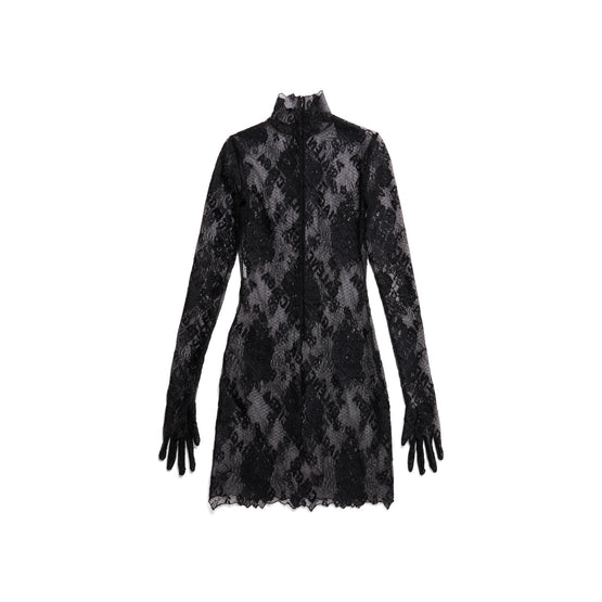 Women Glove Dress - Black