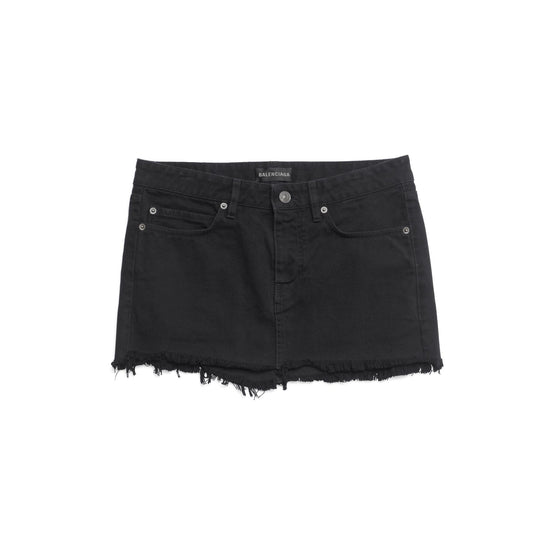 Women Cut-Off Skirt - Peach Pitch Black