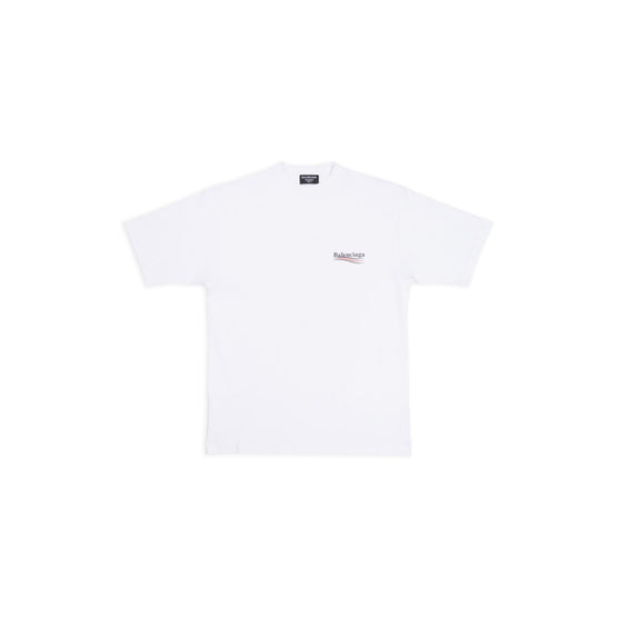Men S/S Large Fit T-Shirt - White/Black