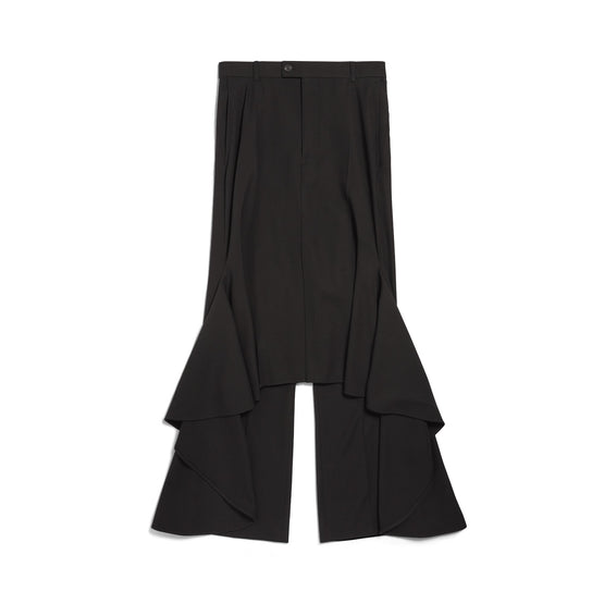 Women Deconstructed Godet Skirt - Black