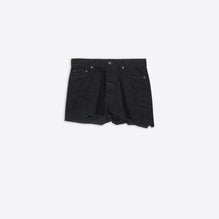 Women Cut Off Skirt - Rubber Black