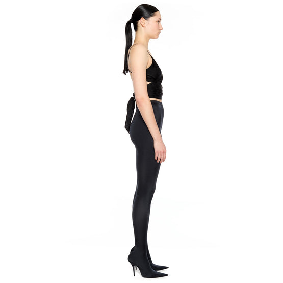 Women Wrap Top - Black