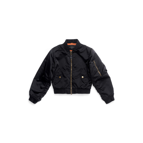 Women Shrunk Bomber - Black