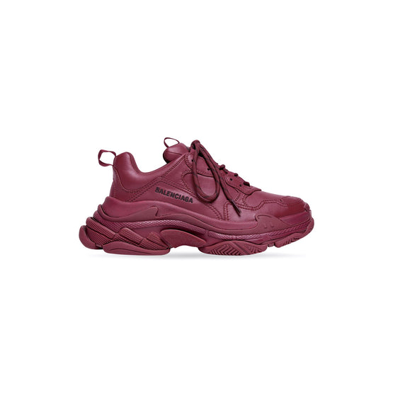 Women Triple S Fake Leat/Full Col/Nw - Burgundy