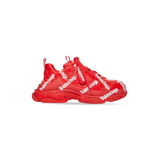 Men Triple S Logotype/Nw - Tomato Red/White