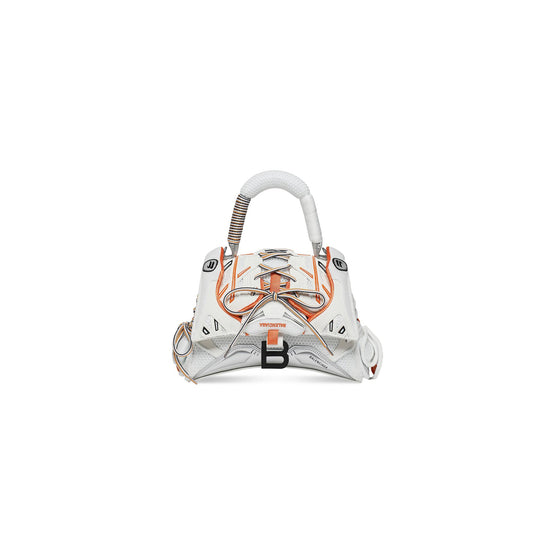 Women Sneakerhead Top Handle S - White/ Orange