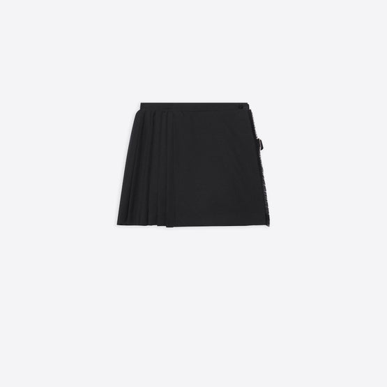Women Mini Kilt Skirt - Black